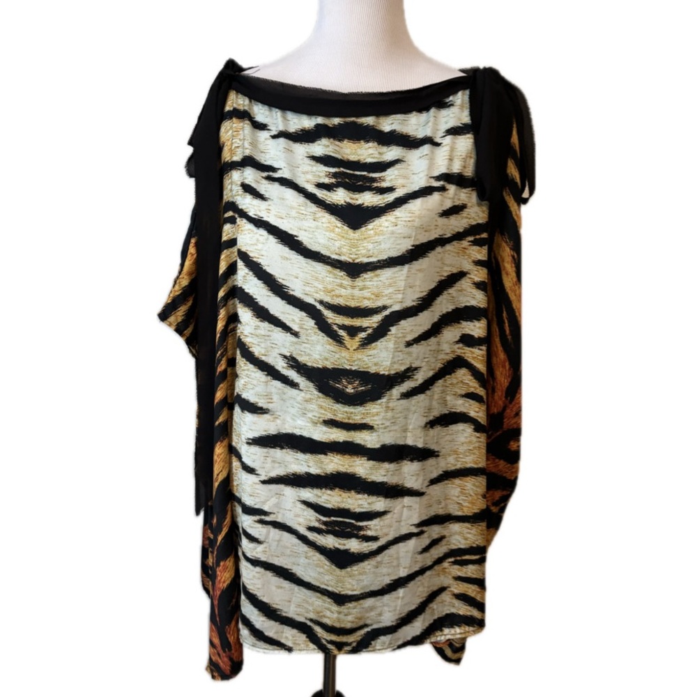 Ramona La Rue Tiger Print Kaftan One Size